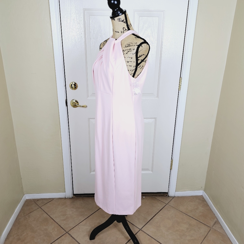 Julia Jordan Women's Sleeveless Knot Neck Sheath Dress - Picture 13 of 14